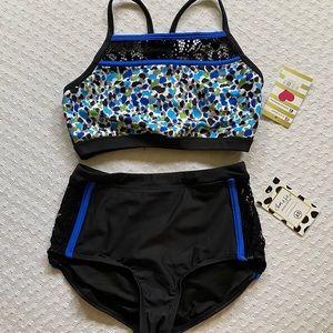 New with tag Ohlala girls dance wear matching set